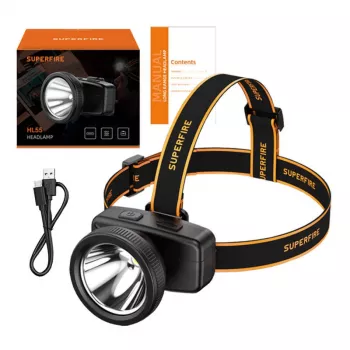 Stirnlampe Superfire HL55 150 lm USB-C 4 Modi
