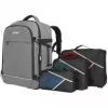 Rucksack Manhattan Rome Notebook Travel 43,9 cm (17,3 Zoll) Zwei Hüllen 40 L Hellgrau