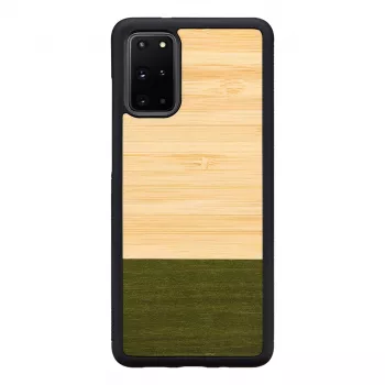 Handyhülle Man and Wood für Samsung Galaxy S20+ – Bambus, forest Schwarz