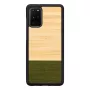 Handyhülle Man and Wood für Samsung Galaxy S20+ – Bambus, forest Schwarz