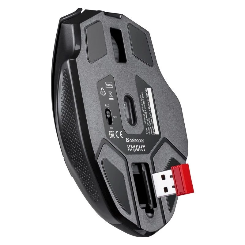 Maus DEFENDER GM-885 KNIGHT RF WIRELESS 3200dpi 8P Schwarz