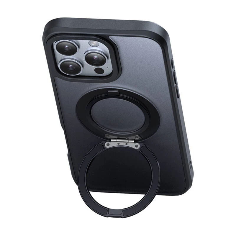 Schutzhülle mit MagSafe Mcdodo PC-4933 für iPhone 16 Pro Max mit integriertem Ständer, schwarz