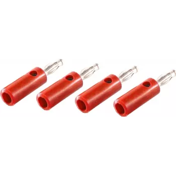shiverpeaks BS56200-4R Bananenstecker rot (BS56200-4R)