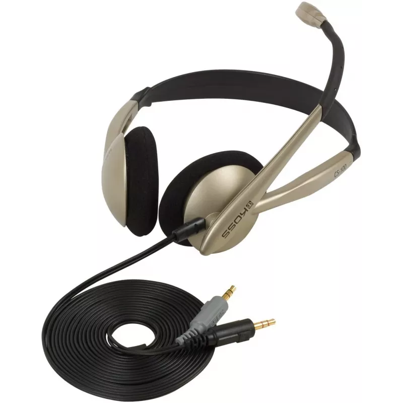 Koss CS100 Headset Kabelgebundenes Kopfband Büro/Callcenter Beige