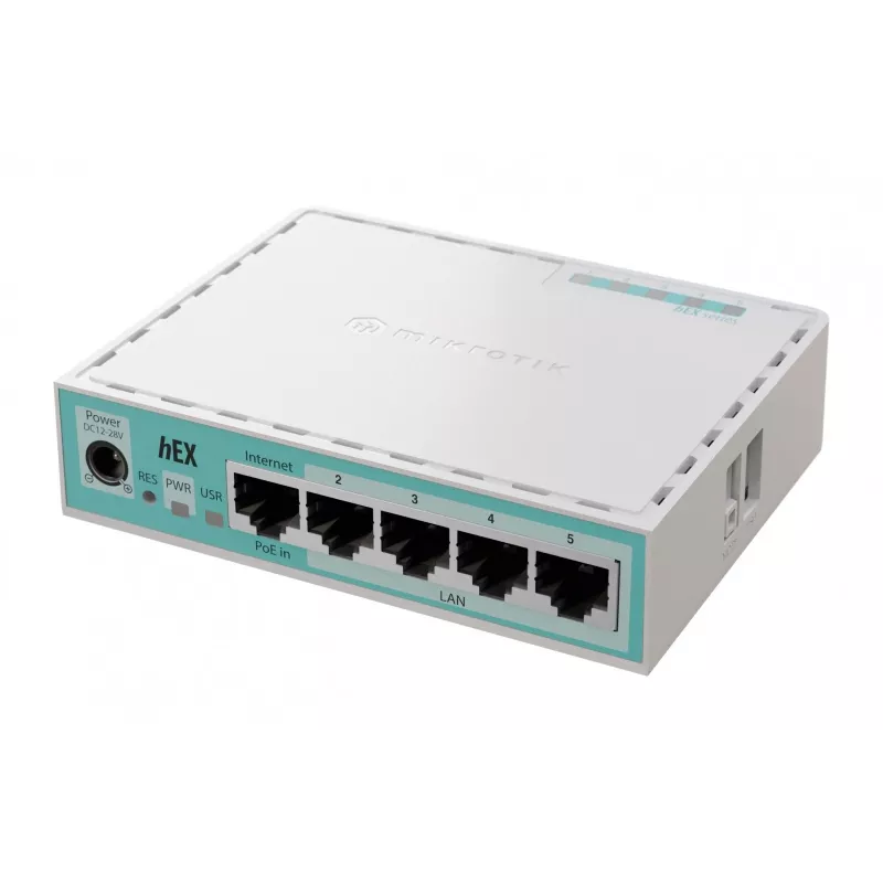 Mikrotik hEX kabelgebundener Router Gigabit Ethernet Weiß