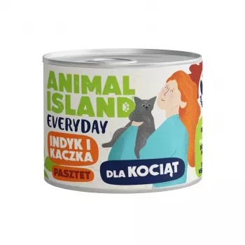ANIMAL ISLAND Everyday Truthahn und Ente für Kätzchen - Nassfutter für Katzen - 185 g