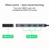 USB-Hub Grün Cell HUB-GC-C4A — 4-Port USB-C 3.0 Hub