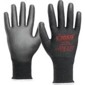Arbeitshandschuhe cimco 141209 — Schutzhandschuhe, schwarz, Größe L