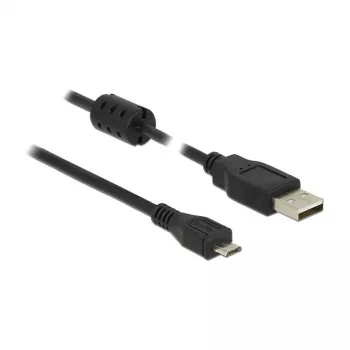 USB-Kabel DeLOCK 1m USB 2.0-A Micro-B Schwarz