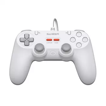Kabelgebundener Gamecontroller GameSir T3 Lite WT Weiß – ergonomischer kabelgebundener Controller, kompatibel mit PC