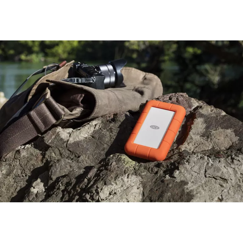 LaCie Rugged USB-C Externe Festplatte 5 TB USB Typ-C 3.2 Gen 1 (3.1 Gen 1) Grau Gelb