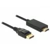 Video-Kabel-Adapter DeLOCK 85318 DisplayPort auf HDMI 3m Schwarz