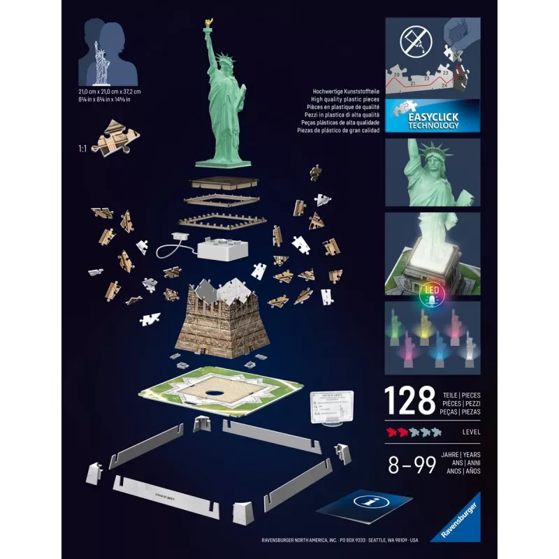 Puzzle 3D Freiheitsstatue