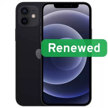 Apple Renew Grade C | iPhone 12 | Schwarz | 6,1 Zoll | Super Retina XDR | A14 Bionic | 4 GB | 64 GB | iOS