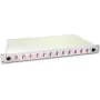 Lightwin LWL Spleißbox, 24 Fasern, 12x DLC Multimode, 50/125µm OM4 Pigtail Spleißboxen (SPBOX 24G50 OM4 DLC)