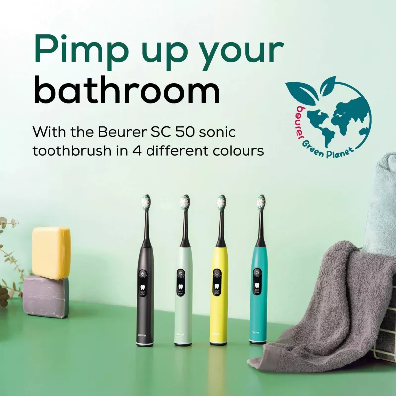 Elektrische Schallzahnbürste Beurer Splashy lemon SC50 SC50LEMON