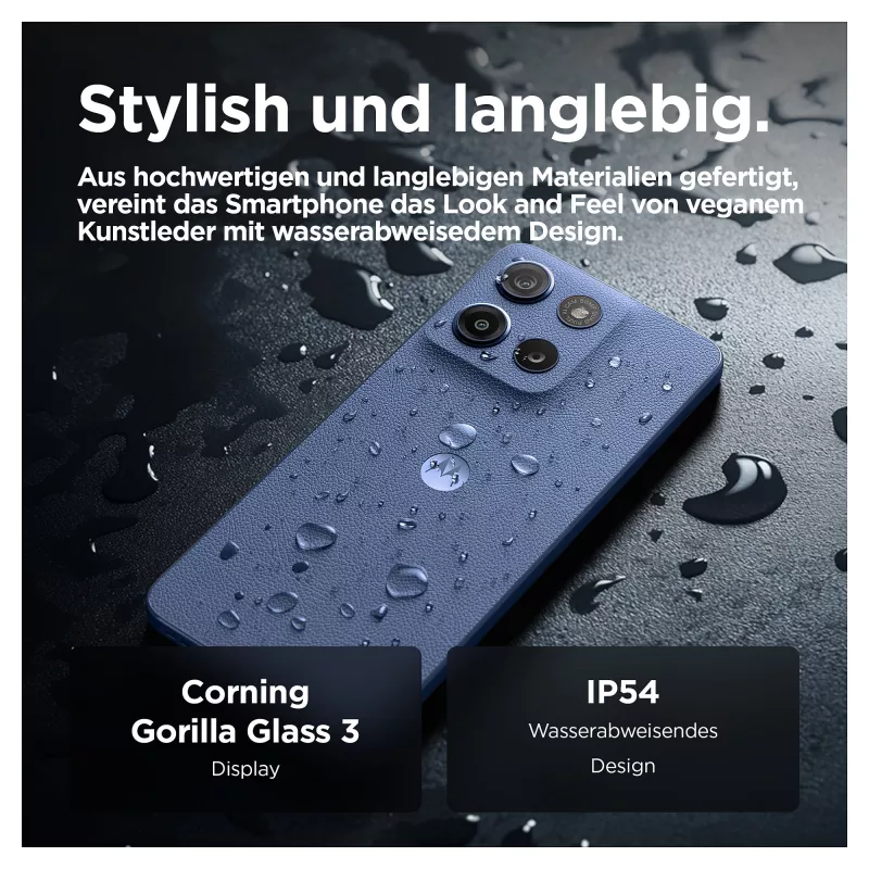 Motorola moto g15 17,1 cm (6,72 Zoll) Dual SIM Android 15 4G USB Typ-C 8 GB 256 GB 5200 mAh Navy