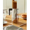 Alessi MT18/3 Espressomaschine Ossidiana, Edelstahl, Alu, 3,5 x 18,5 x 40,5 cm
