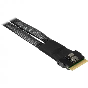 INTER-TECH Kabel SFF-8654-8i auf 2× SFF-8654-4i, 70 cm internes Split-Kabel