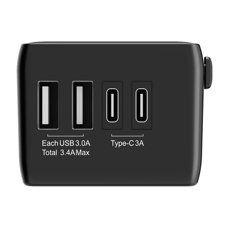 Reiseadapter BlitzWolf BW-TA1 4-in-1 mit 2× USB PD 20W Anschlüssen
