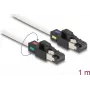 DeLOCK Netzwerkkabel RJ45-Stecker zu Stecker Cat.6A S/FTP 1 m weiß