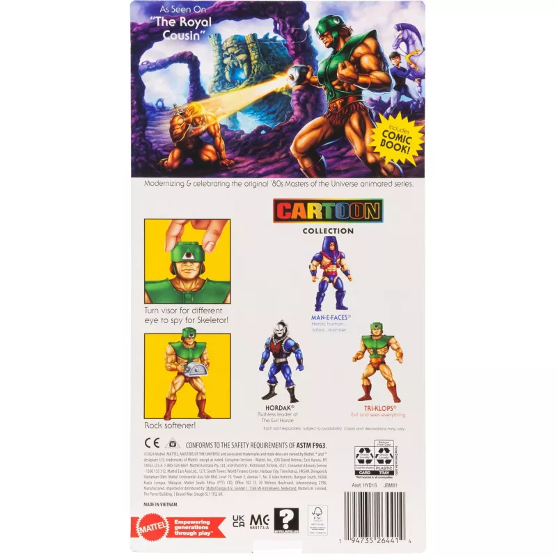 Actionfigur MATTEL M.o.t.U. Origins Tri-Klops 5,5 Zoll Sammlerfigur