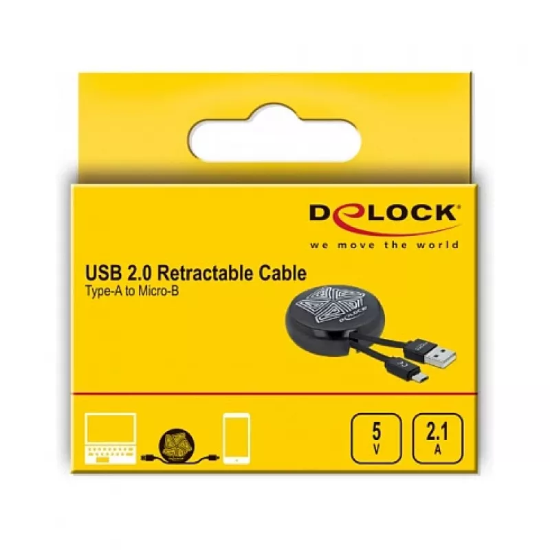 USB 2.0 Typ-A auf Micro-B Kabel DeLOCK 85818