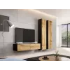 Cama geschlossen Schrank VIGO '180' 180/40/30 schwarz/Wotan-Eiche