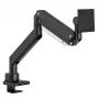 Maclean MC-968 Doppelarm Monitorhalterung mit Gasfeder 17-57 27 kg Schwerlast Stabil Vollbeweglich Halterung Max VESA 200x200