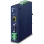Planet industrieller RS-232 -422 -485 zu IP-Konverter - 1x COM - 1x 100Base-FX -SFP - 9-48VDC - -40-+75
