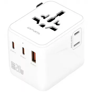 Reiseadapter 20W GaN Nomad 2xUSB-C + 1xA