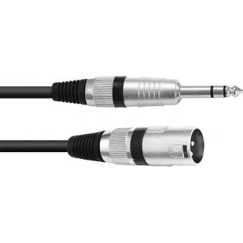 XLR auf 6,3 mm Adapterkabel Omnitronic 30225195 — 1x XLR-Stecker auf 1x 6,3 mm Klinke