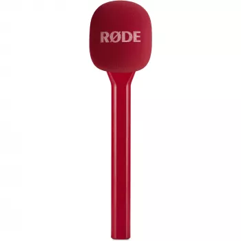 Tragbares Interview-Mikrofon Rode Interview GO – Rot (kompakt, Handgerät, Plug-and-Play)