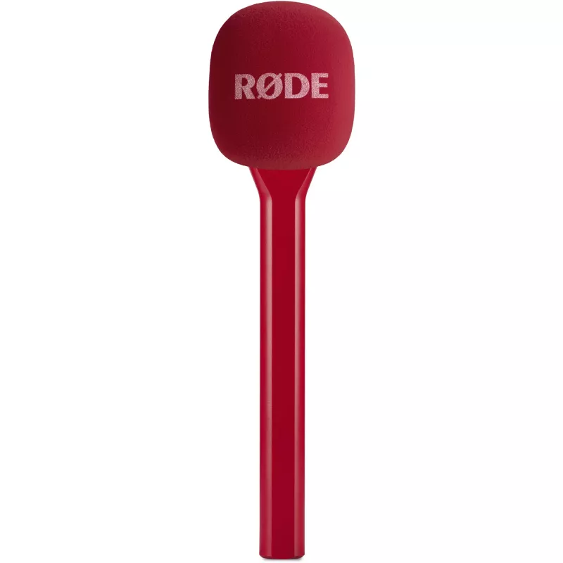 Tragbares Interview-Mikrofon Rode Interview GO – Rot (kompakt, Handgerät, Plug-and-Play)