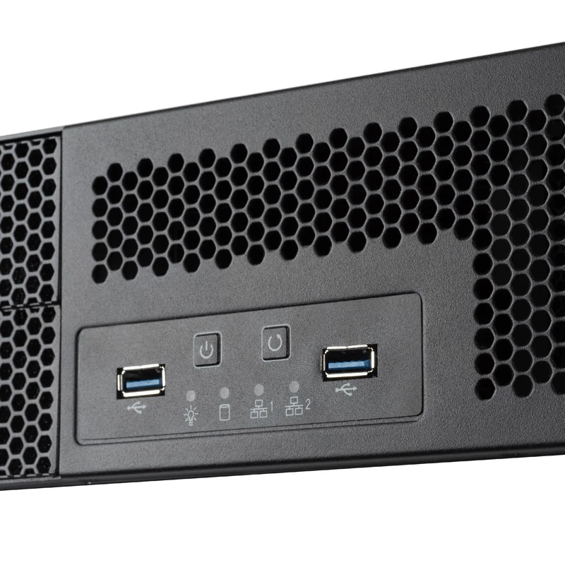 SilverStone RM23-502 Rackmount Server Chassis, ATX, USB 3.0 - 2U - Schwarz