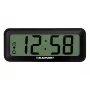 BLAUPUNKT elektronisches Zubehör CL04BK — schwarze kompakte Uhr mit Thermometer, Feuchtigkeitsanzeige, Kalender, Alarm, Schlummerfunktion, AAA-Batterie