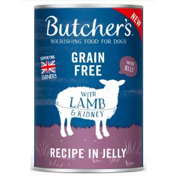 Nassfutter für Hunde Butcher's Original Recipe in Jelly 400g — Lamm, ausgewachsene Hunde, alle Rassengrößen