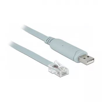 Serielles Kabel DeLOCK 63920 USB 2.0 Typ-A RJ45 Grau 0,5 m