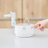 Tischvernebler Omron C28P mit 10 ml/min Kapazität, 2,65 µm Partikelgröße, weiß, Maße 265×195×143 mm