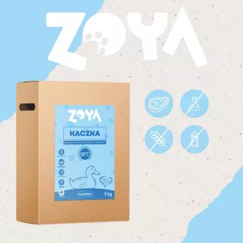 Trockenfutter für Hunde ZOYA ColdPRO Ente 9 kg — Adult Maintenance, Monoprotein, 26 % Protein, 10 % Fett