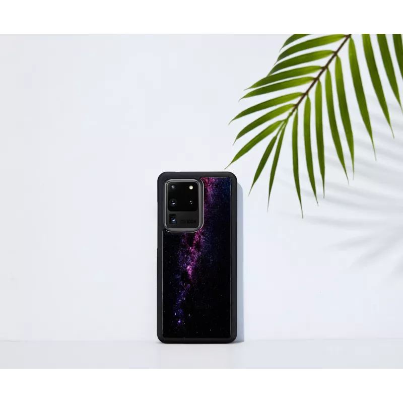 Schutzhülle iKins für Samsung Galaxy S20 Ultra – schwarzes Milky Way-Finish