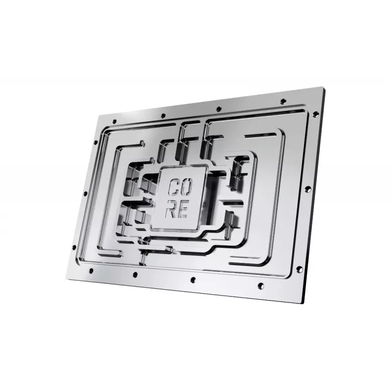 Backplate Alphacool 10270 Acrylic Aluminium Chrom Kupfer Nylon Schwarz Transparent