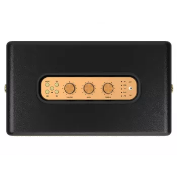 Tragbarer Stereolautsprecher TRACER M45 Schwarz — Bluetooth 5.0, 45 W RMS, UKW-Radio, eingebautes Mikrofon, batteriebetrieben