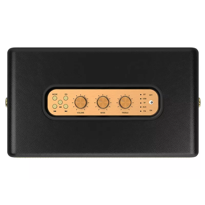 Tragbarer Stereolautsprecher TRACER M45 Schwarz — Bluetooth 5.0, 45 W RMS, UKW-Radio, eingebautes Mikrofon, batteriebetrieben