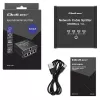 Ethernet Mini Switch QOLTEC 52293 1x4 RJ45, unmanaged Netzwerk-Splitter 1-in 4-out