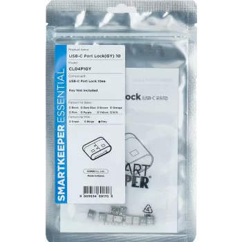 SmartKeeper CL04P1GY 10 x USB C-Port CPort Blocker ohne Sperrschlüssel Mini Grau SLSART-0110 SLSART0110 (SLSART-0110)