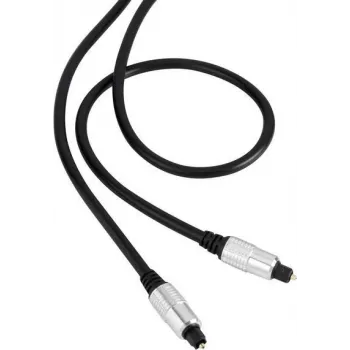 SpeaKa Professional Toslink Digital-Audio-Verbindungskabel [1x Toslink-Stecker (ODT) - 1x Toslink-Stecker (ODT)] 1,50 m Schwarz SuperSoft-Mantel SpeaKa Professional (SP-7870568)