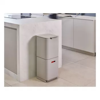 Joseph Joseph Abfalleimer Totem 60 L steingrau