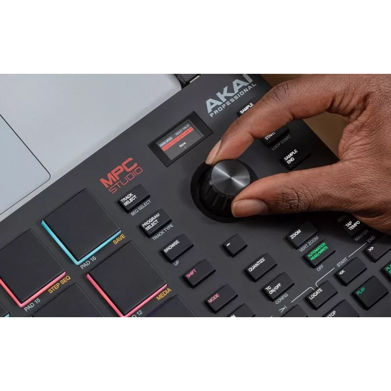 MIDI Studio Controller AKAI MPC Studio MK2 mit 16 Pads, LCD, RGB-Hintergrundbeleuchtung, USB-MIDI, 305 mm Breite