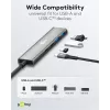 Goobay Slim 4-Port USB-Hub USB-C auf/USB-A 5 Gbit/s - Plug USB 3.2 (76563)
